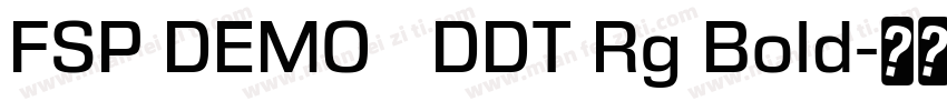 FSP DEMO   DDT Rg Bold字体转换